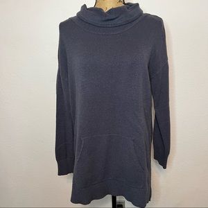 Westbound Blue cowl neck long sleeve sweater small